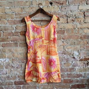 Bindi Rayon Floral Sleeveless Vibrant Dress